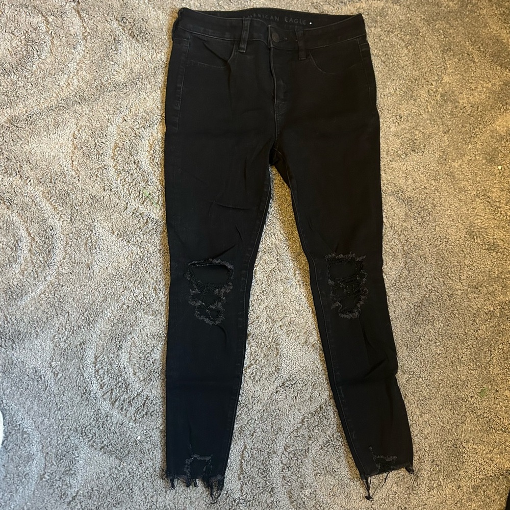 American Eagle Skinny Distressed High-Rise Jegging
